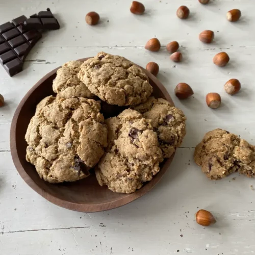cookies vegan au chocolat noisette